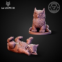 baby ursidae bubo toys & games cute figurine monster rpg miniature tabletop dnd pathfinder 32mm owlbear 3d print model - Mito3D