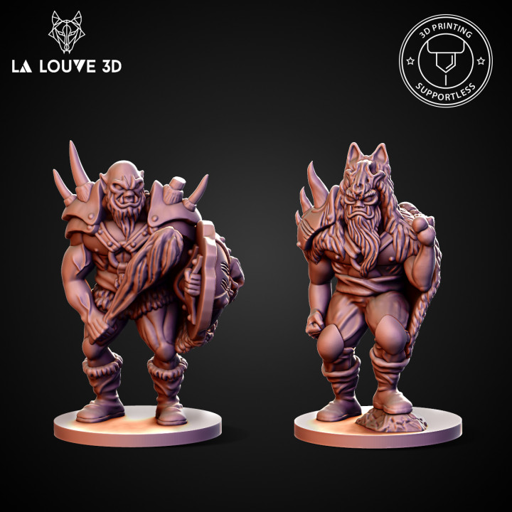 orcs toys & games figurine monster rpg miniature tabletop minis dnd 32mm 3D print model - Mito3D