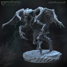 nightgaunt stalk toys & games creature dragons dungeons horror miniatures monster wings miniature tabletop cthulhu minis wargame lovecraft dnd pathfinder eldritch 3d print model - Mito3D