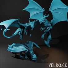 sözde cisimler önceden desteklenen oyuncaklar oyunlar canavar yaratık Ejderha fantezi dnd Wyvern Drake Zindanlar ejderhalar tanıdık ejderha 3d print model - Mito3D