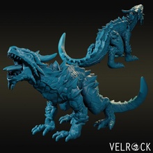 bronzo guardia drake presupposto giocattoli Giochi Drago fantasia lucertola rettile dnd dungeon draghi 3d print model - Mito3D