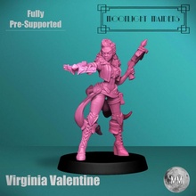 virginia valentine toys & games demon elf female sexy hunter ranger crossbow pinup 3d print model - Mito3D
