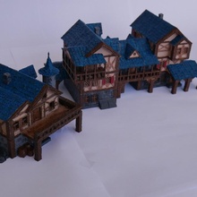 mittelalterlich Häuser Wettbewerb Haus Dorf Stadt Stadtbauer Stadtschmied 3d print model - Mito3D