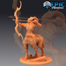 centauroide sátiro arquero vidente centauro arco flecha bosque guardián ciervo monstruo juguetes juegos fantasía medieval rpg 3d print model - Mito3D