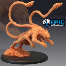 phase panther attacking classic forest monster tentacle beast toys & games animal fantasy medieval rpg warhammer wild enemy tabletop dungeon encounter dnd dimension pathfinder displacer 3d print model - Mito3D