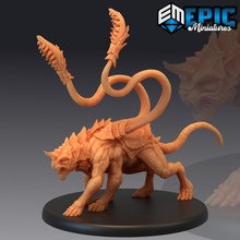 phase panther armored mount classic forest monster tentacle beast toys & games fantasy medieval rpg warhammer enemy tabletop dungeon dnd dimension pathfinder displacer tamed 3d print model - Mito3D