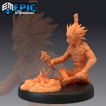forest gnome camping mysterious wildling woods child toys & games fantasy medieval monster rpg warhammer enemy tabletop dungeon encounter dnd pathfinder native npc 3d print model - Mito3D