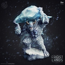 utor pre-supported toys & games fantasy yeti d&d polar arctic frost lands castnplay presupported 3d print model - Mito3D