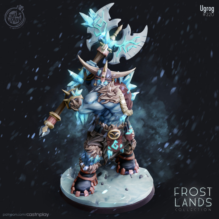 ugrog pre-supported toys & games fantasy giant ice d&d polar arctic frost castnplay supported 3D print model - Mito3D