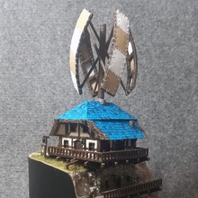 alchemists workshop building fantasy windmill elegoomars townsmith 3d print model - Mito3D