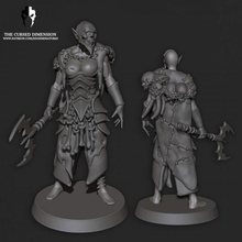 çatlak savaşçı yardımcı Önder kadın mağaza 40k karanlık Warhammer grotesk yaş Zindanlar Ejderhalar elfler kan Conan dnd Eldar Ağrı et kültistler darkeldar Drukhari harabe Painelves 3d print model - Mito3D