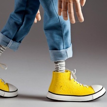 ankle boots shoe marionette store shoes props converse pupppets 3d print model - Mito3D