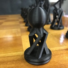 geométrico xadrez conjunto 3dprinted peças geométrica coolchess 3d print model - Mito3D