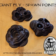 spawn point - giant flies rangers frostgrave 3d print model - Mito3D