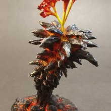 3 cristal áloe juguetes juegos África planta maceta terreno árbol hielo lava dispersión 3d print model - Mito3D