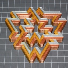 impossible shape 1 multi-material 3d print model - Mito3D