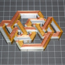 imkansız şekil 2 multi material 3d print model - Mito3D