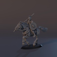 hippeis brinquedos jogos stl fantasia histórico personagem Caballo cavalheiro mitologia lancero 3d print model - Mito3D