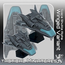 espaço transporte alfa alado variante tático miniaturas brinquedos jogos sci fi Estrela terreno guerra scifi tampo mesa nave estelar 270 viajante Perigo localizador estrelas 2nd 2nddynasty 3d print model - Mito3D