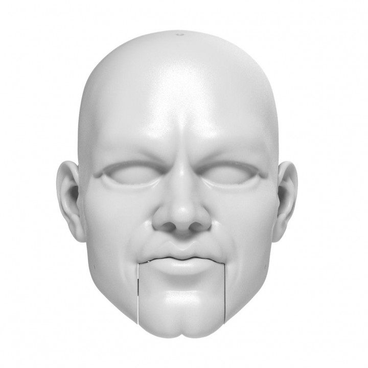 matt damon marionette head toys & games man marionettes pupppets 3D print model - Mito3D