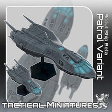 keşif gemi beta devriye gezmek değişken taktik minyatürler oyuncaklar oyunlar sci fi star arazi savaş hanedan bilimkurgu masaüstü yıldız gemisi 270 gezgin Tehlike bulucu 2nd 3d print model - Mito3D