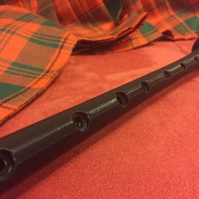 long practice chanter fully printable highland bagpipe education changer 3d print model - Mito3D