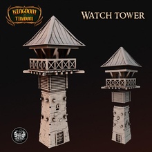 watch tower toys & games fantasy modular play terrain scenary bandit watchtower scatter kingdomoftiradom masterforge 3d print model - Mito3D