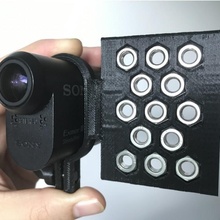 düz binmek adaptör Sony aksiyon kam as30v dji Zhiyun Feiyu seyyar gimbal gadget'lar elektronik 3d print model - Mito3D
