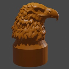 eagle head - war map marker & garden dragons dungeons fantasy game rpg thrones wargame griffin dnd 3d print model - Mito3D