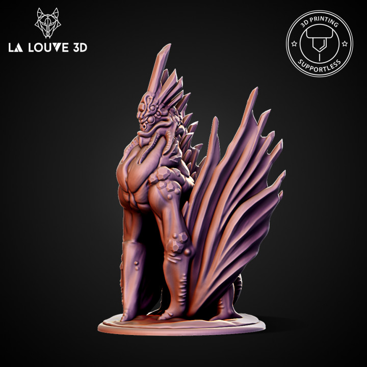 crystal dragon toys & games creature figurine monster rpg miniature minis dnd 32mm 3D print model - Mito3D