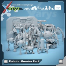robotic monster pack toys & games 3d print model - Mito3D