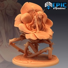 alraune female flower monster forest encounter toys & games classic fantasy medieval rpg warhammer woman enemy tabletop dungeon spirit dnd pathfinder dryad npc 3d print model - Mito3D