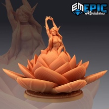 alraune lotus female flower monster forest encounter toys & games classic fantasy medieval rpg warhammer woman enemy tabletop dungeon dnd pathfinder dryad npc 3d print model - Mito3D