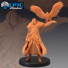 orc witch hunter falcon warrior witcher toys & games fantasy monster player rpg warhammer character hawk enemy tabletop dungeon dnd pathfinder npc falconer 3d print model - Mito3D