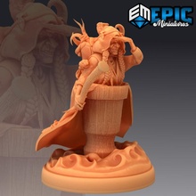 baba yaga travel green hag witch snake broom toys & games fantasy medieval monster rpg warhammer enemy tabletop dungeon dnd pathfinder npc 3d print model - Mito3D