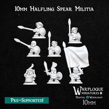 10mm halfling spear militia toys & games fantasy  spear war warhammer miniature kings wargame 10mm 15mm halfling warmaster halflings arcworlde warploque