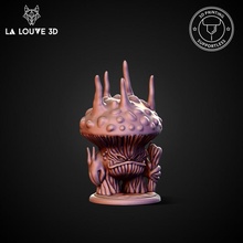 seta guerrero amanita juguetes juegos criatura figurilla monstruo miniatura mesa minis 32mm myconid 3d print model - Mito3D