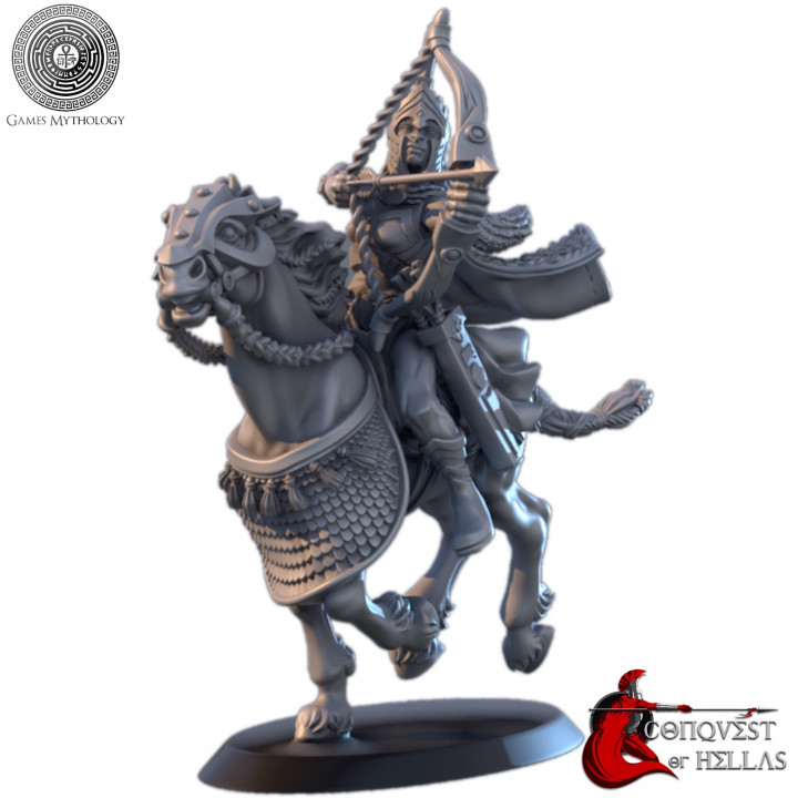 hipotoxota juguetes juegos stl épico fantasía griego histórico modelo guerrero personaje caballo juego mesa guerra mitologia historico 3D print model - Mito3D