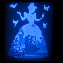 hafif kutu kül kedisi şablon Lamba cinderellalightbox ışık kutusu Lightboxcenicienta Lampcenicienta Cinderellalamp Lampcinderella 3d print model - Mito3D