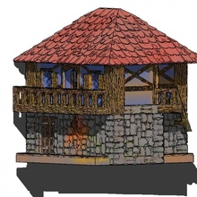 small house 3d print model - Mito3D