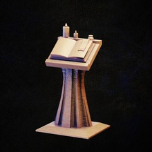 libro piedistallo giocattoli Giochi ambiente mobilia miniatura tavolo camera 3d print model - Mito3D