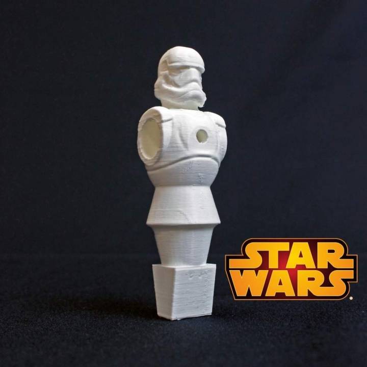 stormtrooper futebol mesa brinquedos games filme starwars tabela força kyloren kylo ren forceawakens firstorder foosball 3D print model - Mito3D