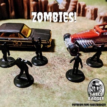 gaslands - zombie markers zombies 3d print model - Mito3D