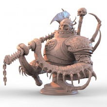 skolopendr toys & games axe bust fantasy monster warhammer 3d print model - Mito3D