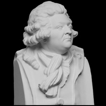 mirabeau scan bust sculpture marble louvre france 3dprintable 3d print model - Mito3D