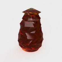 dodecagon vase knack knick knicknacks triagnle 3d print model - Mito3D