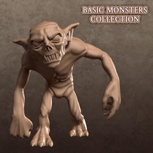 morlock - basic monsters collection fantasy figure games monster miniature sculpt tabletop creatures d&d pathfinder 3d print model - Mito3D