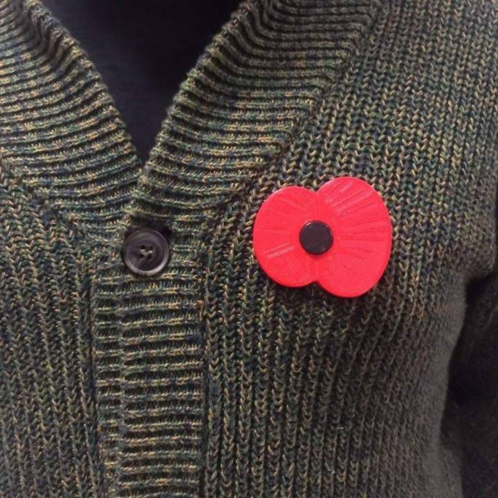 remembrance day poppy fashion & accessories charity uk wwii wwi armistice veteran 3D print model - Mito3D