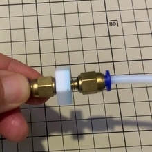 m6 noz conectar teflon tubo cor impressão conector 3d print model - Mito3D