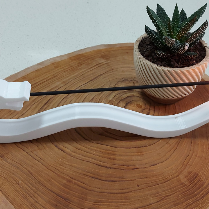 Drachen Weihrauch Stock Halter Unterstützung Kunst Haushalt Räucherstäbchen 3D print model - Mito3D